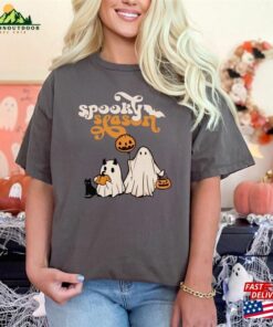 Spooky Season T Shirt Ghost Halloween Party Shirt Classic Unisex 4