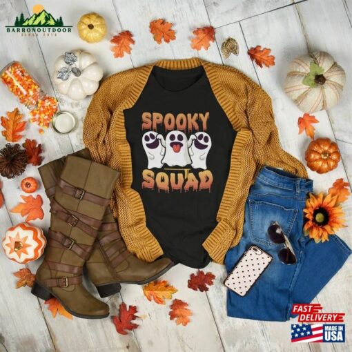 Spooky Squad Halloween T-Shirt Unisex Fashion Classic Fit Hoodie Sweatshirt