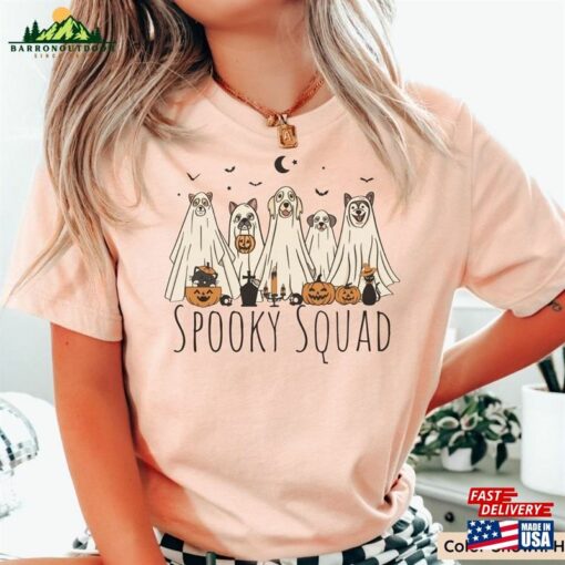 Spooky Squad T-Shirt Halloween Ghost Shirt Tee Hoodie Unisex