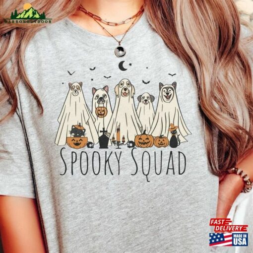 Spooky Squad T-Shirt Halloween Ghost Shirt Tee Hoodie Unisex