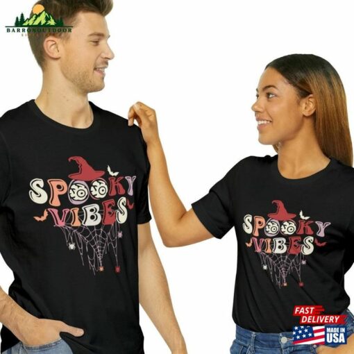 Spooky Vibes Halloween T Shirts Men And Women Fun Unisex Classic