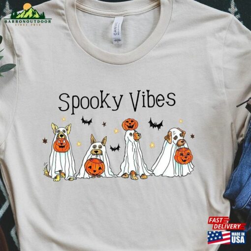 Spooky Vibes Shirt Halloween Ghost Hoodie Sweatshirt