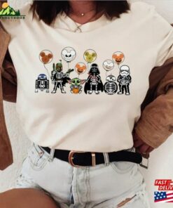 Star Wars Skeleton Halloween Shirt Vintage Disney Mickey Balloons T Shirt Unisex 3