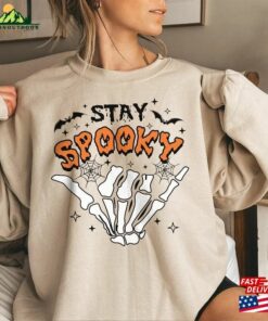 Stay Spooky Halloween Sweatshirt Vintage Sweater Gift Unisex