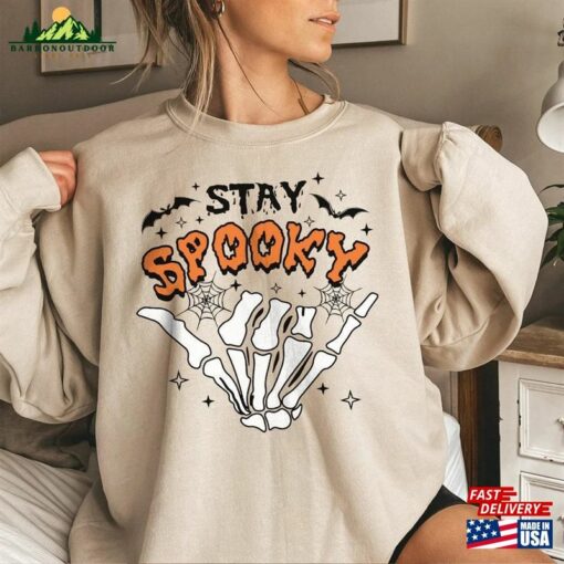 Stay Spooky Halloween Sweatshirt Vintage Sweater Gift Unisex