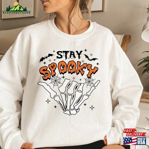 Stay Spooky Halloween Sweatshirt Vintage Sweater Gift Unisex