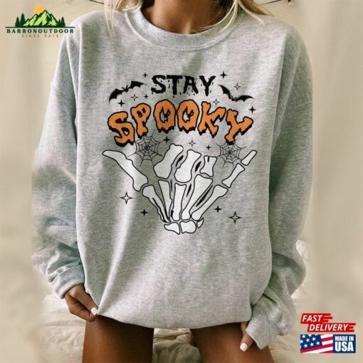 Stay Spooky Halloween Sweatshirt Vintage Sweater Gift Unisex