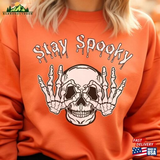 Stay Spooky Shirt Halloween 2023 Skeleton T-Shirt Classic Hoodie