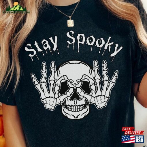 Stay Spooky Shirt Halloween 2023 Skeleton T-Shirt Classic Hoodie