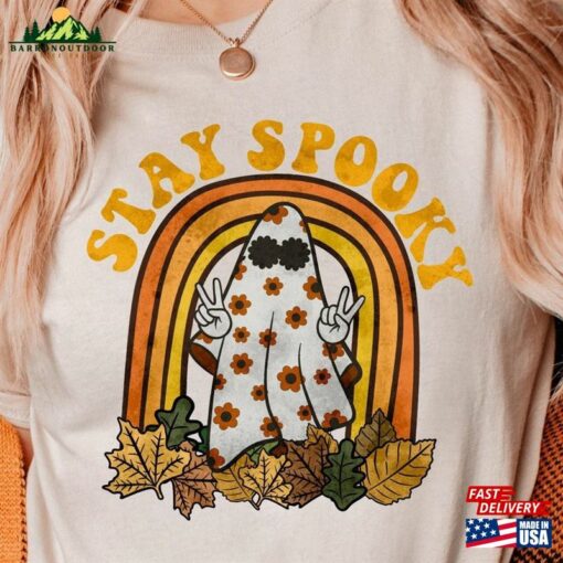 Stay Spooky Shirt Halloween Retro T-Shirt Fall Classic