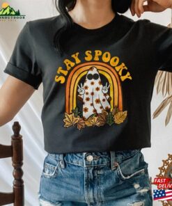 Stay Spooky Shirt Halloween Retro T Shirt Fall Classic 3