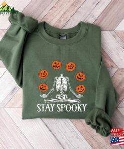 Stay Spooky Skeleton Shirt Season Sweatshirt Halloween Classic Hoodie