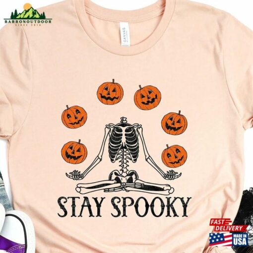 Stay Spooky Skeleton Shirt Season Sweatshirt Halloween Classic Hoodie