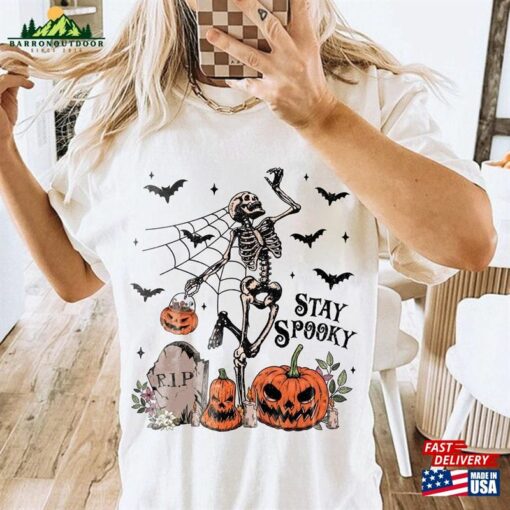 Stay Spookyt Shirt Halloween Classic Unisex