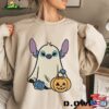 Stitch Ghost Halloween Comfort Color Shirt Retro Pumpkin Sweatshirt Mickey Classic