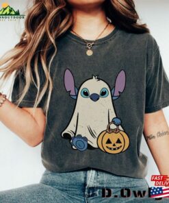 Stitch Ghost Halloween Comfort Color Shirt Retro Pumpkin Sweatshirt Mickey Classic 3