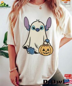 Stitch Ghost Halloween Comfort Color Shirt Retro Pumpkin Sweatshirt Mickey Classic 4