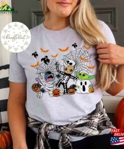 Stitch Groot Friends Halloween Shirt Cute Star Wars Classic Hoodie 3