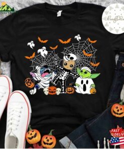 Stitch Groot Friends Halloween Shirt Cute Star Wars Classic Hoodie 4