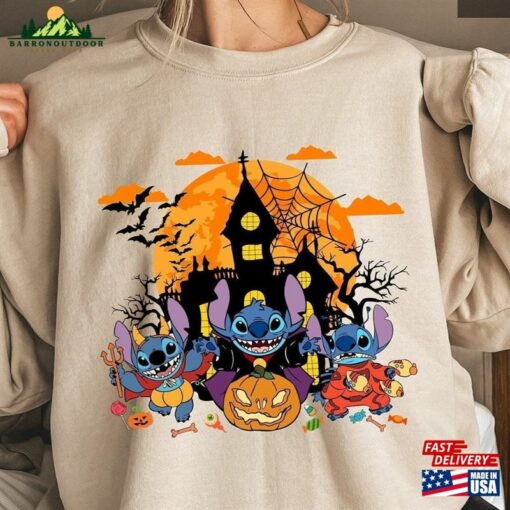 Stitch Halloween Sweatshirt Disney Trick Or Treat Unisex