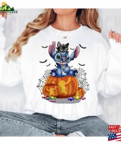 Stitch Halloween Trick Or Treat Shirt Disney Tee Sweatshirt T Shirt Hoodie 3