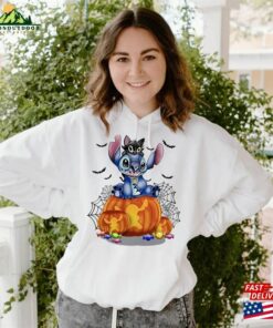 Stitch Halloween Trick Or Treat Shirt Disney Tee Sweatshirt T Shirt Hoodie 4