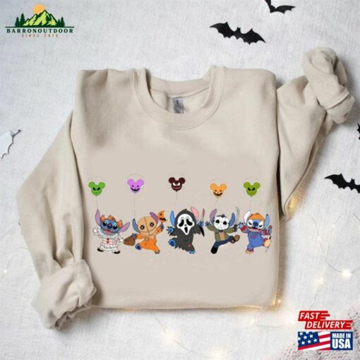 Stitch Horror Halloween Shirt Disney Gift Vacation Family Matching 2023 Shirts Sweatshirt Hoodie