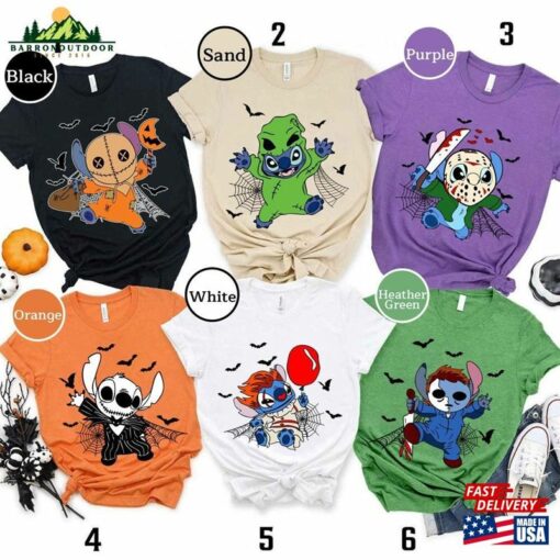 Stitch Horror Halloween Shirt Disney Hoodie Classic