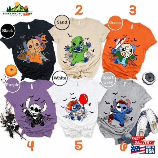 Stitch Horror Halloween Shirt Disney Hoodie Classic