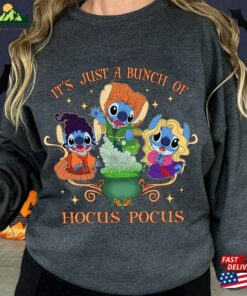 Stitch Its Just A Bunch Of Hocus Pocus Halloween Shirt The Sanderson Sisters Classic Hoodie 3