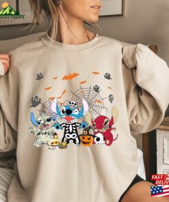 Stitch Scream Holding Balloons Comfort Color Shirt Disneys Lilo And Halloween Sweatshirt T Shirt Classic 3
