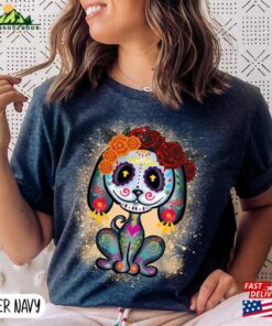 Sugar Skull Dog Shirt Dia De Los Muertos Day Of The Dead Hoodie Unisex 4