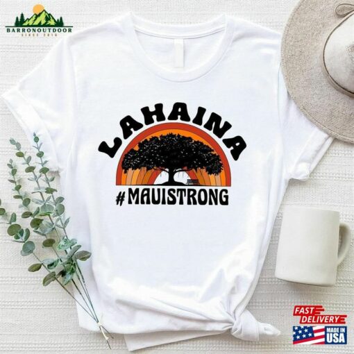 Support Maui Strong Shirt Lahaina Banyan Tree Hawaii T-Shirt Classic