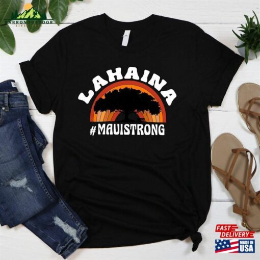 Support Maui Strong Shirt Lahaina Banyan Tree Hawaii T-Shirt Classic