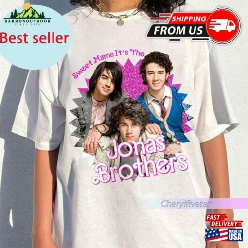 Sweet Mama Its The Jonas Brothers T-Shirt Shirt Five Albums One Night Tour Hoodie Classic