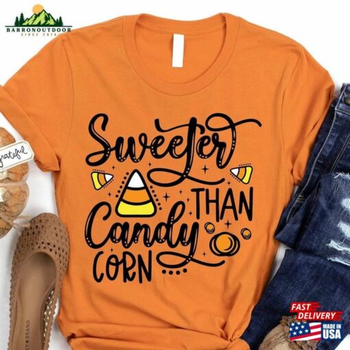 Sweeter Than Candy Corn Shirt Funny Kids Fall T-Shirt Day Classic Hoodie