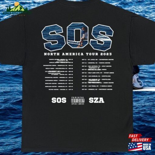 Sza Shirt Sos Tour 2023 Concert Fan Inspired Merch Album North America Sweatshirt Hoodie