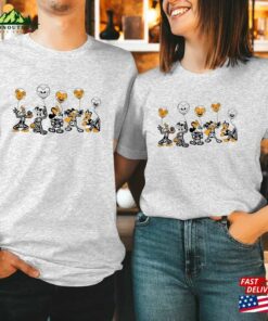 T Shirt (1822) Happy Halloween 2023 Mouse Heads Doodle Face Wonderland Castle Boys Girls Men Women Couple Matching Thanksgiving Gift T-Shirt Unisex Classic