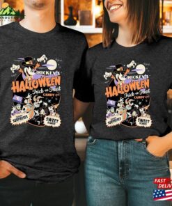 T Shirt 1856 Happy Halloween 2023 Mouse Heads Doodle Face Wonderland Castle Boys Girls Men Women Couple Matching Thanksgiving Gift T Shirt Hoodie 4
