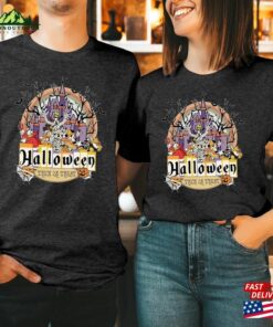 T Shirt 1882 Happy Halloween 2023 Mouse Heads Doodle Face Wonderland Castle Boys Girls Men Women Couple Matching Thanksgiving Gift T Shirt Sweatshirt 4