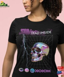 Tee Unisex Premium Halloween Skull Retro Quot Dead Inside Classic
