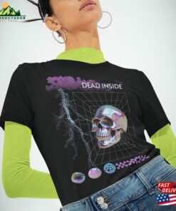 Tee Unisex Premium Halloween Skull Retro Quot Dead Inside Classic 4