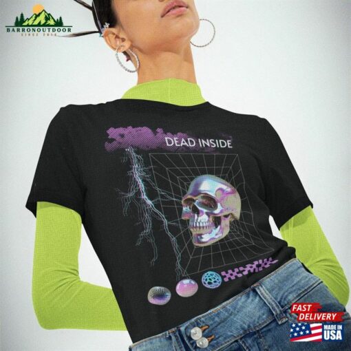 Tee Unisex Premium Halloween Skull Retro Quot Dead Inside Classic