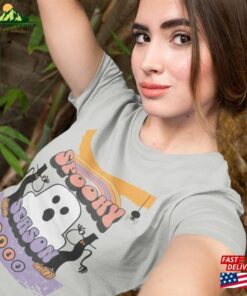 Tee Womens Halloween Fitted Ghost Spooky Season Quot Hoodie Sweatshirt 3