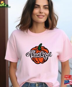 Thankful Comfort Colors Pumpkin Shirt For Gift T-Shirt Hoodie