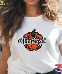 Thankful Comfort Colors Pumpkin Shirt For Gift T Shirt Hoodie 3