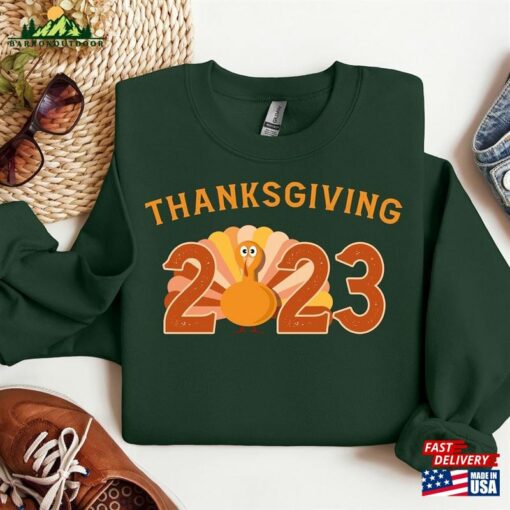 Thanksgiving 2023 Shirt Sweatshirt Family Matching Outfits T-Shirt