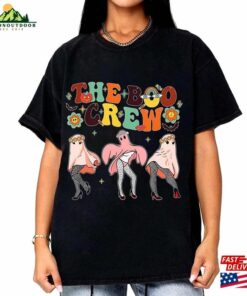 The Boo Crew Funny Ghosts Shirt Halloween Gift Ghost T-Shirt Unisex