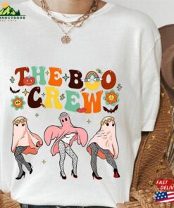 The Boo Crew Funny Ghosts Shirt Halloween Gift Ghost T-Shirt Unisex