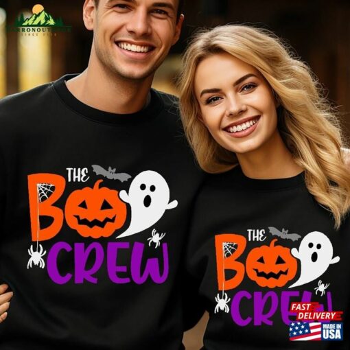 The Boo Crew Sweatshirt Halloween Ghost Hoodie Classic